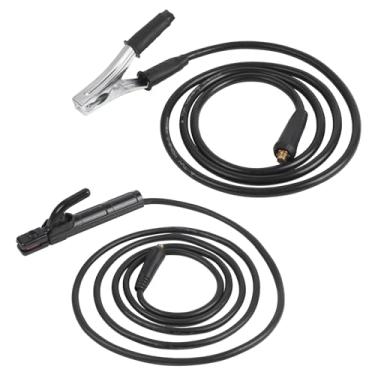 Imagem de Cmeil Suporte De Eletrodo Para Máquina Solda A Arco, Cabos Solda, Braçadeira Aterramento Soldagem, Soldagem Com Cabo, Conector Din 10-25, Cabo Alumínio Revestido Cobre 300A 16㎡