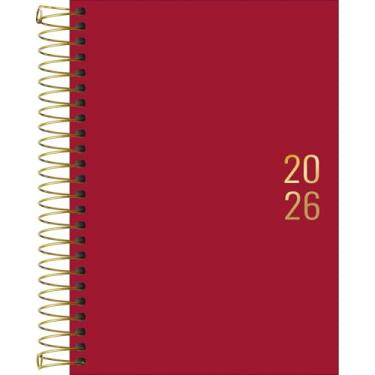 Imagem de Tilibra - Agenda Executiva Espiral Diária 12,9 x 18,7 cm Napoli Cores 2026 - Vermelha