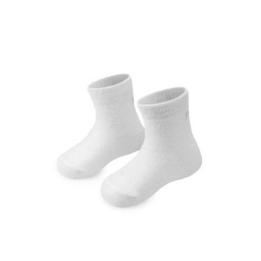 Imagem de Meia Soquete Puket Bebê Unissex Lisa 15 a 27, Azul jeans, 15 A 18