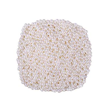 Imagem de MOMOFULL 6 mm Arte não perfurada pérolas soltas artificiais enchimento de vaso sem furos suporte de pincéis de maquiagem decorações contas para artesanato de joias, 1500 peças