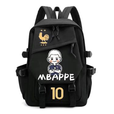 Imagem de Mochila Sanmu France Mbappe Fashion Digital Print PU em couro PU