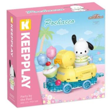 Imagem de Bloco de Montar Keepplay Festa na Piscina Pochaco Hello Kitty e Amigos