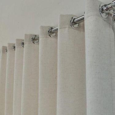 Imagem de Cortina voil linho forro de microfibra quarto sala porta janela 6,00x2