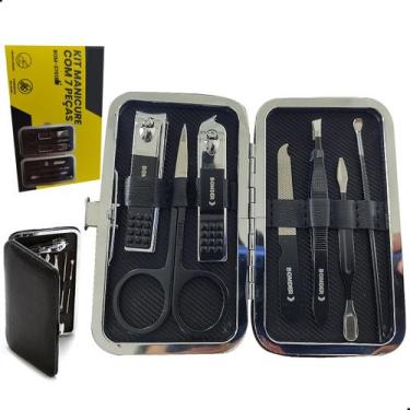 Imagem de Kit Unha Manicure Pedicure 7 Pçs Presente Masculino Feminino - Luatek