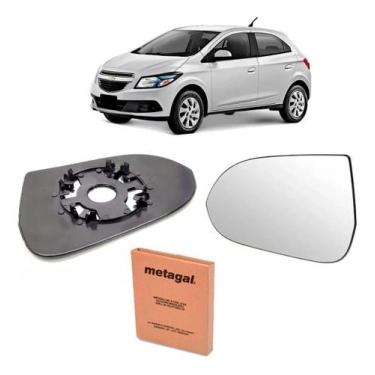 Imagem de Lente Com Base Retrovisor Onix 2016 A 2019  Lado Direito Passageiro Or