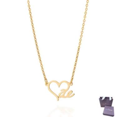 Imagem de Colar Com A Palavra Mãe Banhado A Ouro 18k Feminino Rommanel