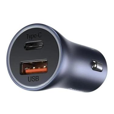 Imagem de Carregador Veicular Carga Rapida  60W Turbo 2 Saida Usb / Usb-c Carga 