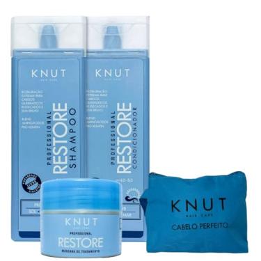 Imagem de Knut Kit Restore Tratamento Home Care + Necessaire Premiada