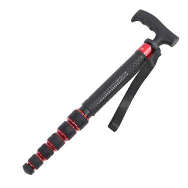 Imagem de Luocute Câmera Monopé, 17-68 ''Liga de Alumínio Portátil Caminhadas Monopé Com Walking Stick Handle 1/4in 3/8in Parafuso para Câmeras DSLR Sports