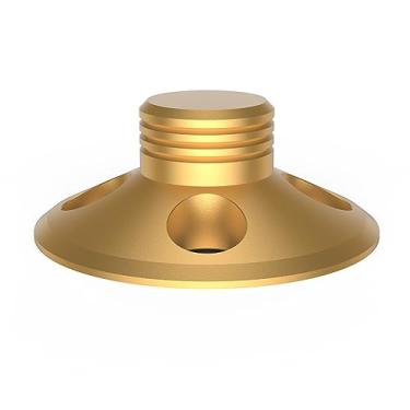 Imagem de Peso do toca-discos para vinil LP, estabilizador de disco de liga de zinco, grampo de peso de disco de 7,6 cm x 3,15 cm, alta precisão para reprodutor, leitor de CD (ouro)