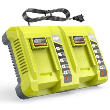 Imagem de Carregador de bateria duplo 40V para carregador de bateria Ryobi