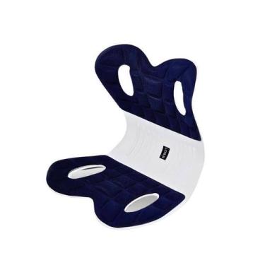 Imagem de Apoio para Lombar Azul M Corrige a Postura com Almofada Ergonômica de 