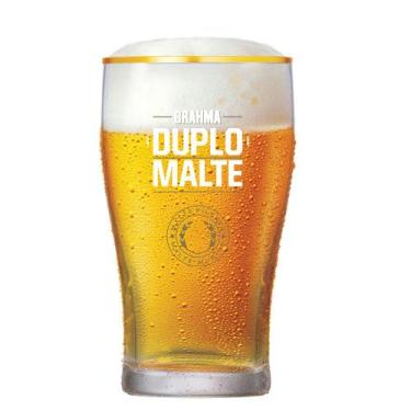 Imagem de Copo Brahma Duplo Malte Filete de Ouro 473ml Ruvolo