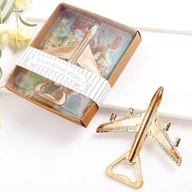 Imagem de Abridor de garrafas de avião – Presentes de aviação para piloto – Decoração de avião – Presente para veteranos – Abridor de garrafas de cerveja de avião em caixa de presente – Presente perfeito para viagem (avião)