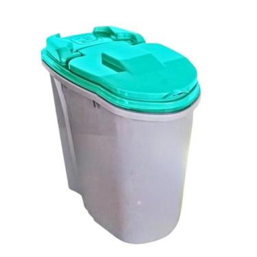 Imagem de Porta Ração Pet e Grãos Dispenser Home+ Caneca Dosadora (AZUL - 25 LITROS 11 KG,1)