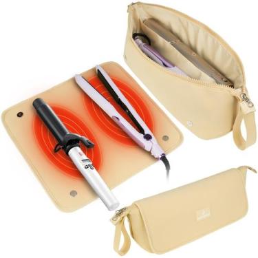 Imagem de Bolsa de viagem Hair Tools com tapete resistente ao calor, bolsa portá