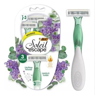 Imagem de Aparelho de Barbear Bic Soleil Escape Lavanda e Eucalipto Com 3 unidad