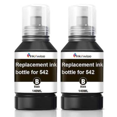 Imagem de Tinta Pigmentada Negra InkXwise 542 2x140mL para Impresoras Ecotank