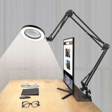Imagem de Lâmpada de mesa com lupa NOEVSBIG 10X Wide Magnifier