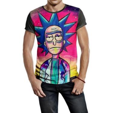 Imagem de Camiseta Masculina Serie Rick And Morty Psicodélico Ref:47 - smoke, Pr