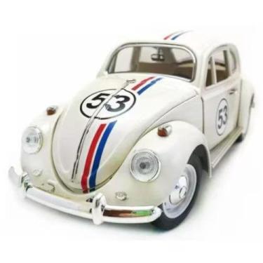 Imagem de Super Carrinho Fusca Ferro Fricção Metal Miniatura 53 pintura eletrost