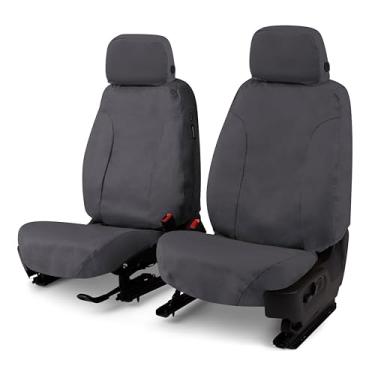 Imagem de Covercraft Capas de assento personalizadas Polycotton | Serve para Ford F-750 2024 | Bancos concha de 1ª fileira, carvão