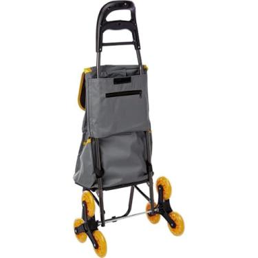 Imagem de Carrinho de Carga Dobrável com 3 Rodas, Capacidade 40Kg, Sobe Escadas, para Transporte e Mudanças