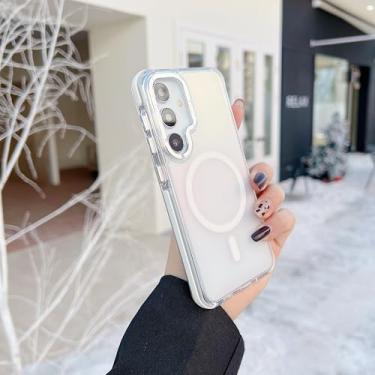 Imagem de MVVKKY Capa de celular colorida de pelúcia para Samsung S24 FE (para Samsung S24 FE/branca)