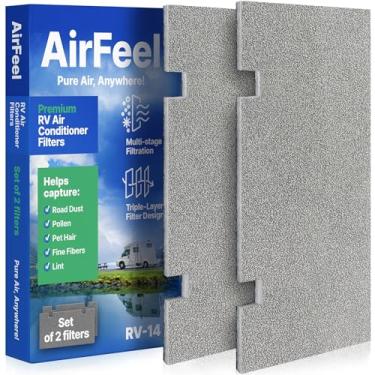 Imagem de Substituição de filtro CA Premium RV - Filtros de ar de estágio triplo para ar condicionado Dometic Duo Therm - Filtros CA de 19 cm x 35 cm para trailer, motorhome, trailer de viagem, RV Quinta roda