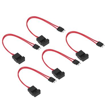 Imagem de Mini Suporte de Fusível para Carro, Extensão de Fio Resistente 20a 16awg para Veículo Atm Com 5 Fusíveis (ATO M 19,1mm)