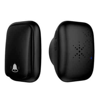 Imagem de Campainha Sem Fio Com 38 Melodias Sem Bateria Com Longo Alcance Sem Fio 150 Metros IP44 Resistente A Água Com Volume Ajustável 0 A 150 dB Compacta Para Residências Preto