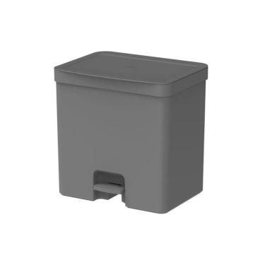 Imagem de Lixeira Com Pedal Trium 30 L Chumbo Ou