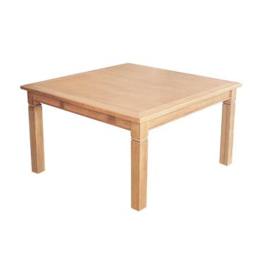 Imagem de Mesa De Jantar Rústica Quadrada Celina 1,50M Em - Natural - Bege