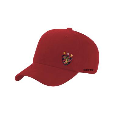 Imagem de Boné Sport Recife SuperCap Escudo Bordado Aba Curva Vermelho - Masculino Tamanho:Único;Cor:Vermelho