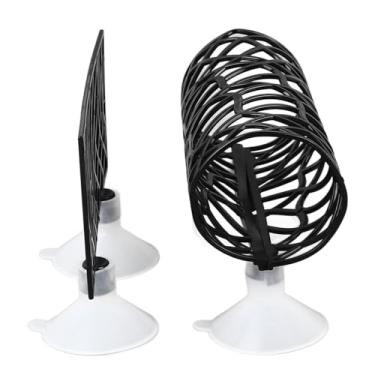 Imagem de Tnfeeon Túnel de Cama de Peixe, Tubo Oco de Plástico Pe para Esconderijo de Peixes Com Ventosas para Aquários de Betta e Camarão (Preto)