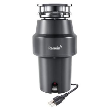 Imagem de Ranein Triturador De Lixo De 3/4 Hp Com Cabo De Alimentação, Moagem Silenciosa De Aço Inoxidável, Triturador De Resíduos De Alimentos Para Pia De Cozinha, Alimentação Contínua, Deepcut