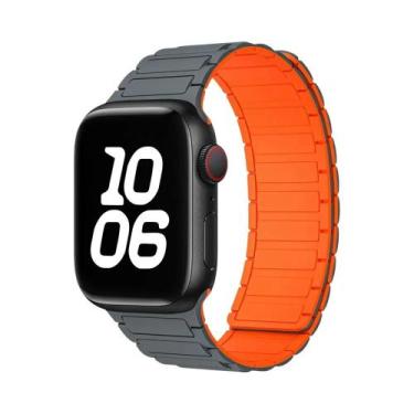 Imagem de Pulseira Magnética De Silicone De 49mm 46mm 42mm 40mm 41mm 44mm 45mm P