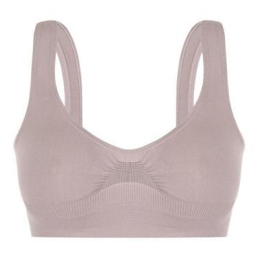 Imagem de Top Sem Costura Poliamida Antimicrobial Lupo Loba, M (40a42), Marrom a