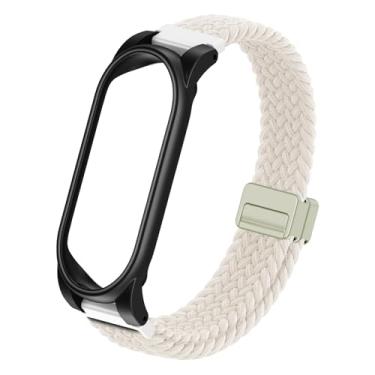 Imagem de Pulseira trançada ajustável compatível com gravador de voz AI Plaud NotePin, pulseira respirável para usar com fivela magnética e capa de policarbonato, pulseira leve, acessórios para gravador de voz