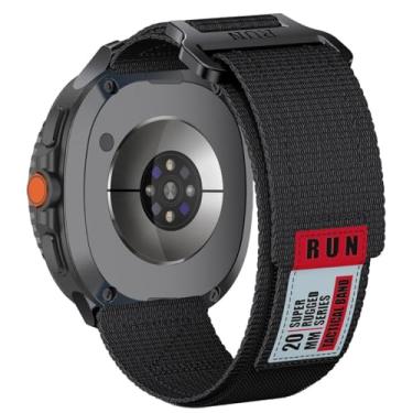 Imagem de Jieinyin Pulseira esportiva compatível com KOSPET Tank T3 Ultra 2, pulseira de relógio respirável de tecido macio, pulseira de relógio de nylon elástica ajustável (preto)