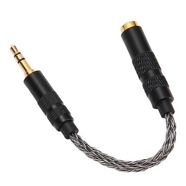 Imagem de KIMISS Cabo Adaptador Fêmea Balanceado de 4,4 Mm para Macho Estéreo de 3,5 Mm - Conectores Banhados a Ouro para Som Sem Perdas, Fone de Ouvido Portátil e Conversor E-hone - Fio de Cobre de Cristal