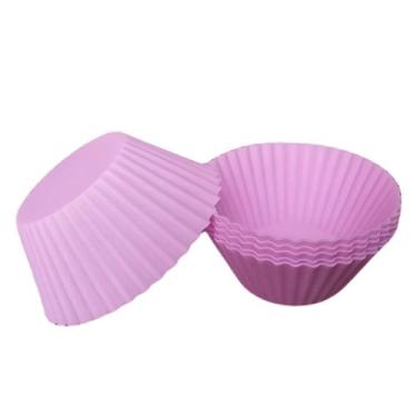 Imagem de Kit 6 Formas de Cupcake Bolo Muffin Redondas Silicone Mini C22019 - JW