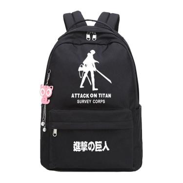 Imagem de Mochila Attacks on Titans Levis Ackermans Cartoon Kids