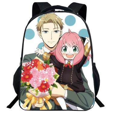 Imagem de Mochila Spys Familys Anya Forger para crianças escolares de poliéster