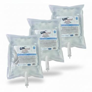 Imagem de Kit Econômico 3 Sabonetes Líquidos Glicerinados UPPRO 1 Litro Algodão Com Pump Dosador