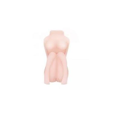 Imagem de Masturbador Masculino Formato Corpo Feminino com Seios, Vagina e Ânus Penetráveis, Material Macio Realístico, 25cm