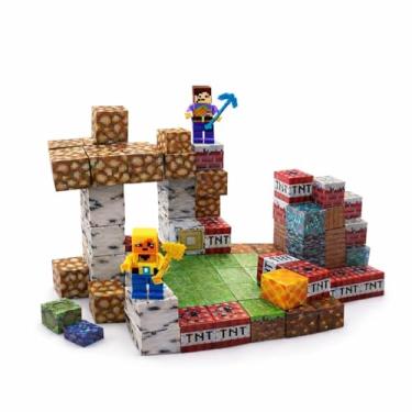 Imagem de Blocos Magnéticos - 100 Peças De Blocos De Construção Magnéticos