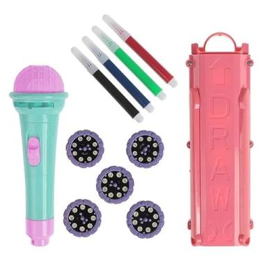 Imagem de Microfone Infantil com Projetor de Imagens e Acessórios – Cores Sortidas