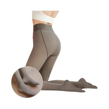 Imagem de Meias-calças Térmicas Femininas De Inverno Quentes De Fleece, Leggings
