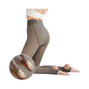 Imagem de Meias-calças Térmicas Femininas De Inverno Quentes De Fleece, Leggings